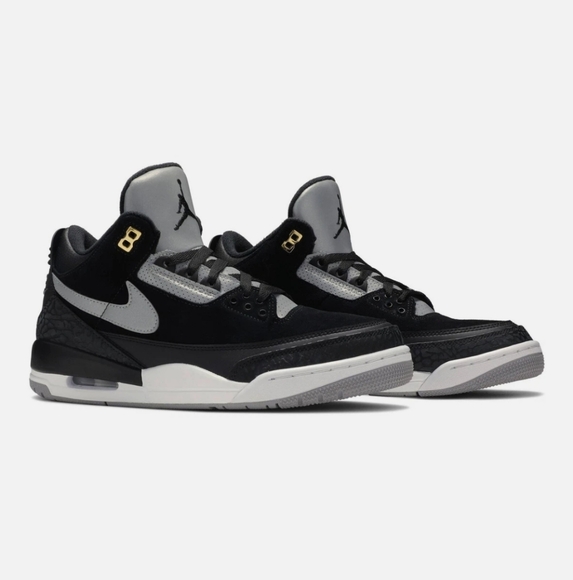 Nike Jordan 3 Retro Tinker SP Black Cement Gold Grey Metallic (Men's) 2019 - Picture 1 of 11